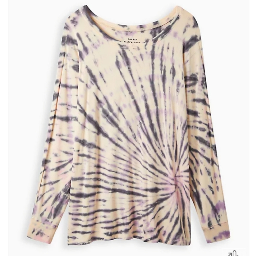 Dolman sleeve tee.  Supersoft tie dye. Long sleeves.